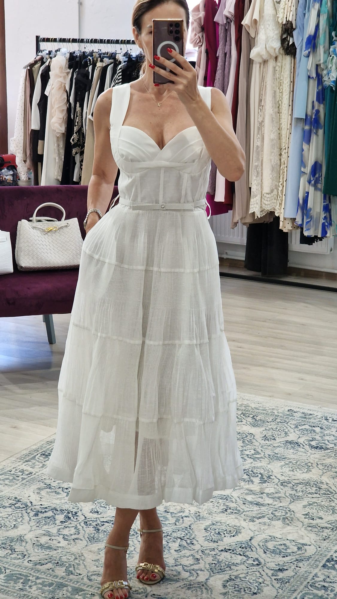 Rochie dama alba - Boutique For You