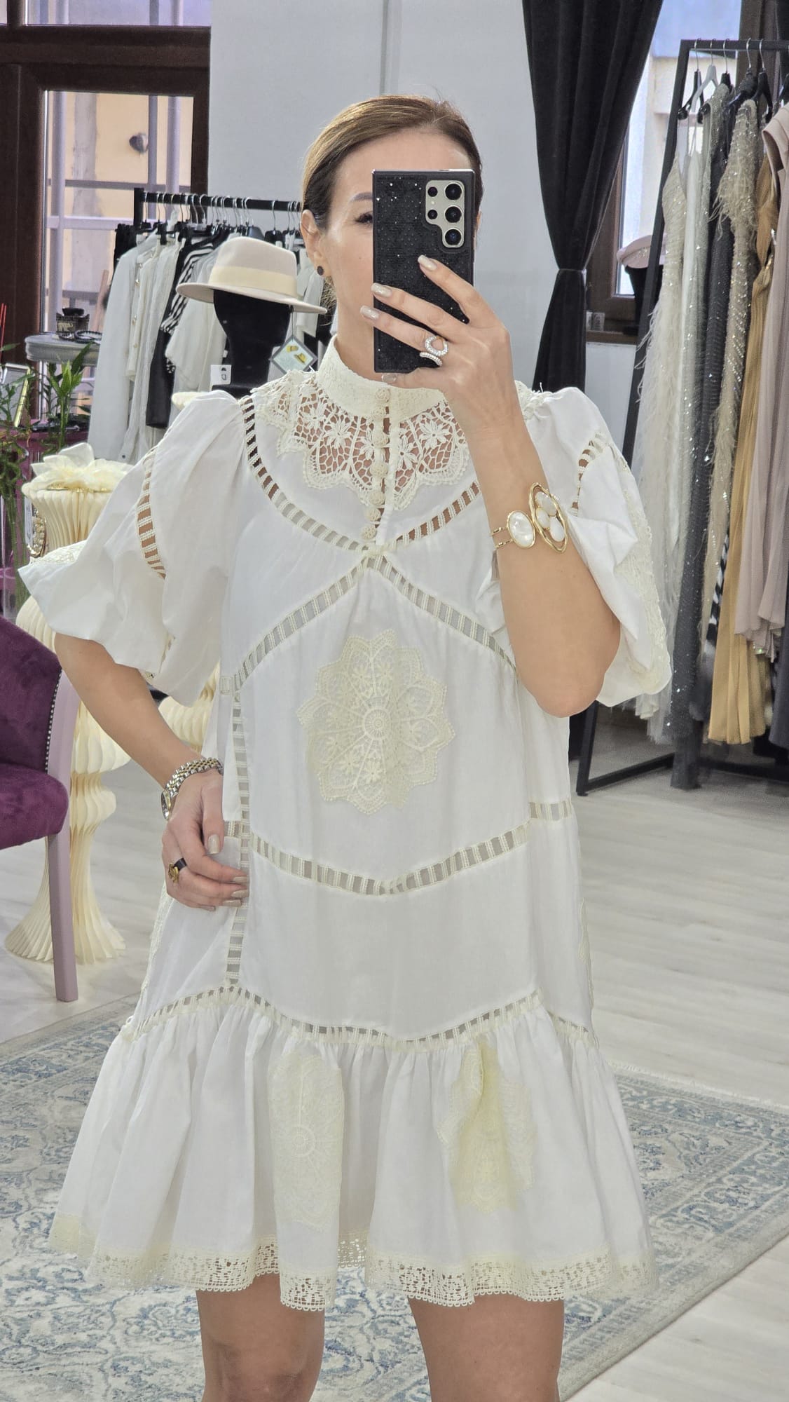 Rochie dama cu detalii dantela - Boutique For You