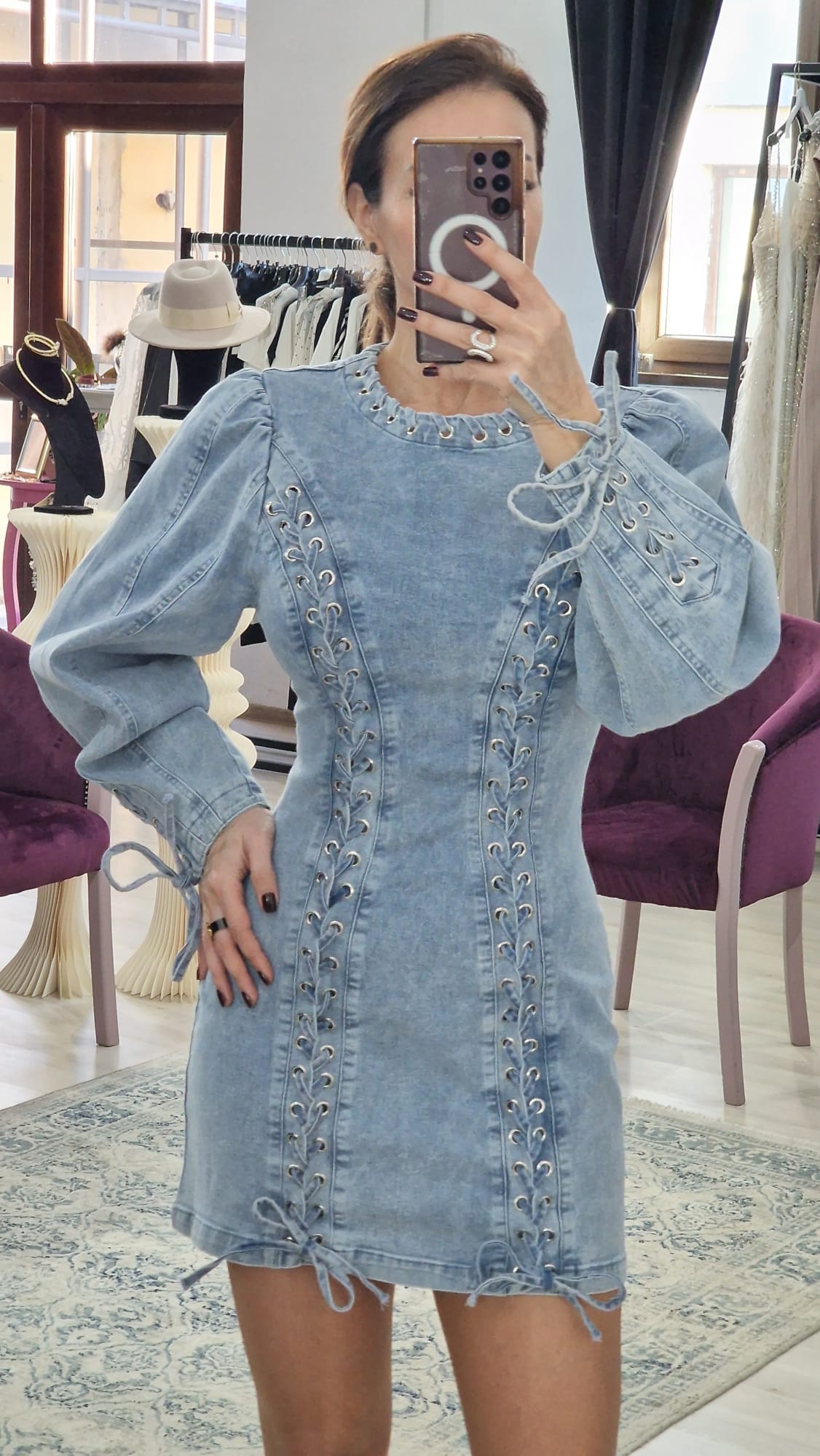 Rochie dama din denim - Boutique For You