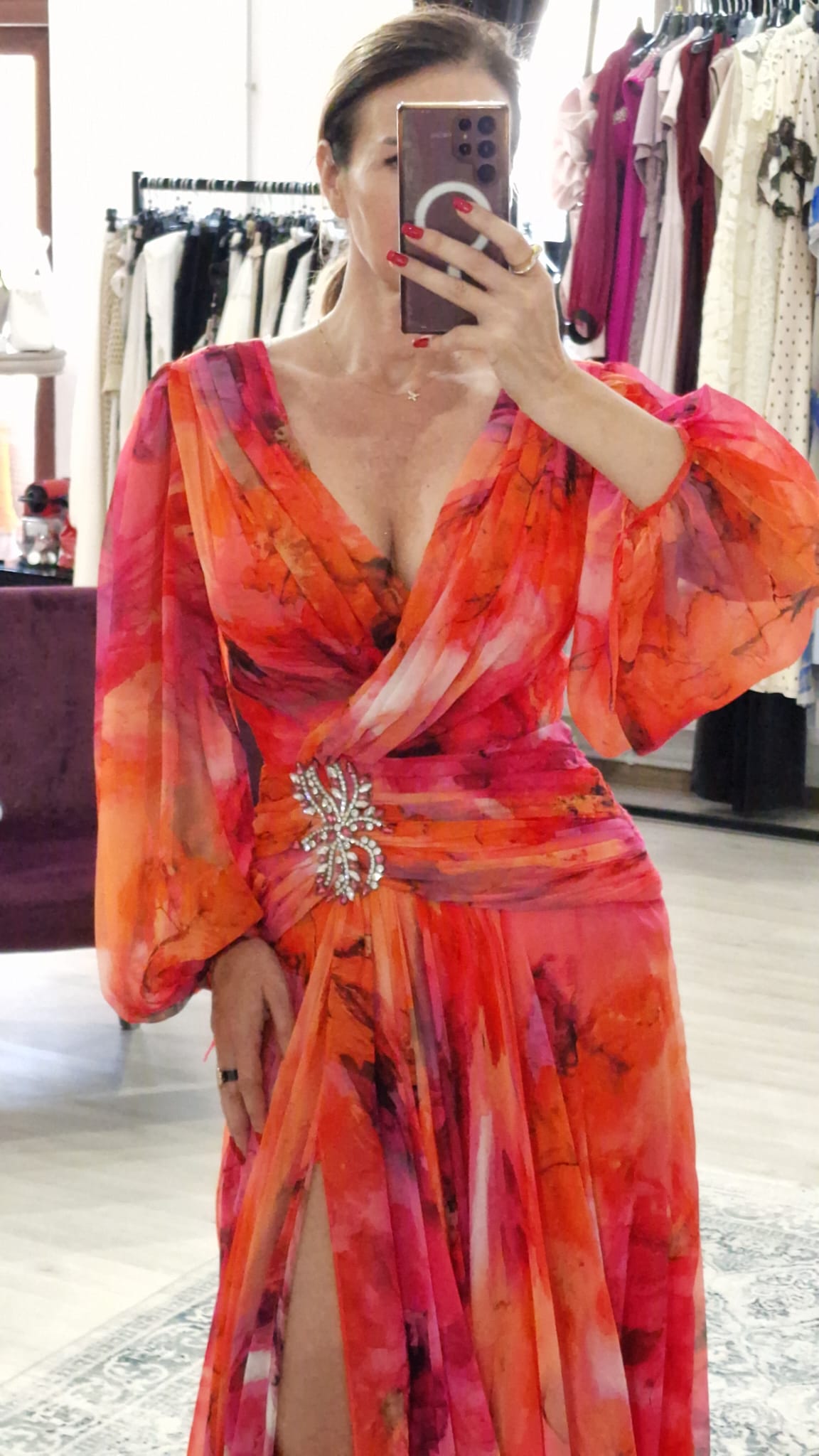 Rochie dama lunga din voal - Boutique For You