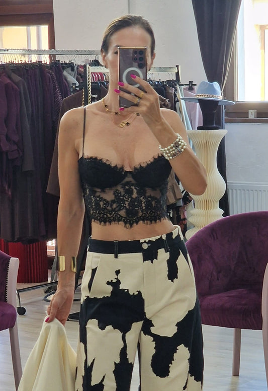 Top dama din dantela