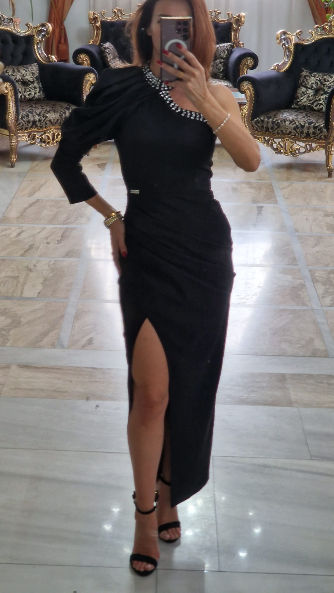 Rochie dama asimetrica