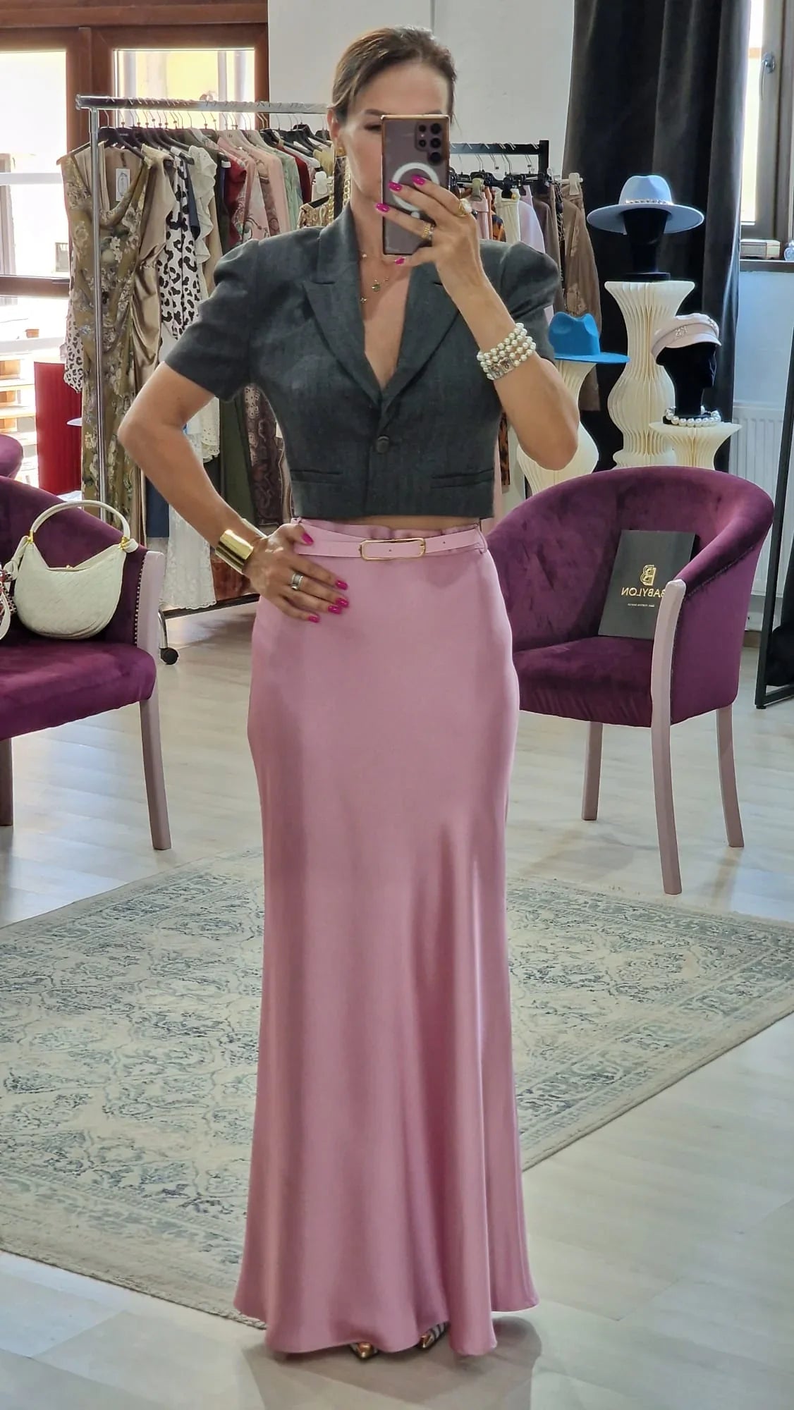 Fusta dama eleganta maxi