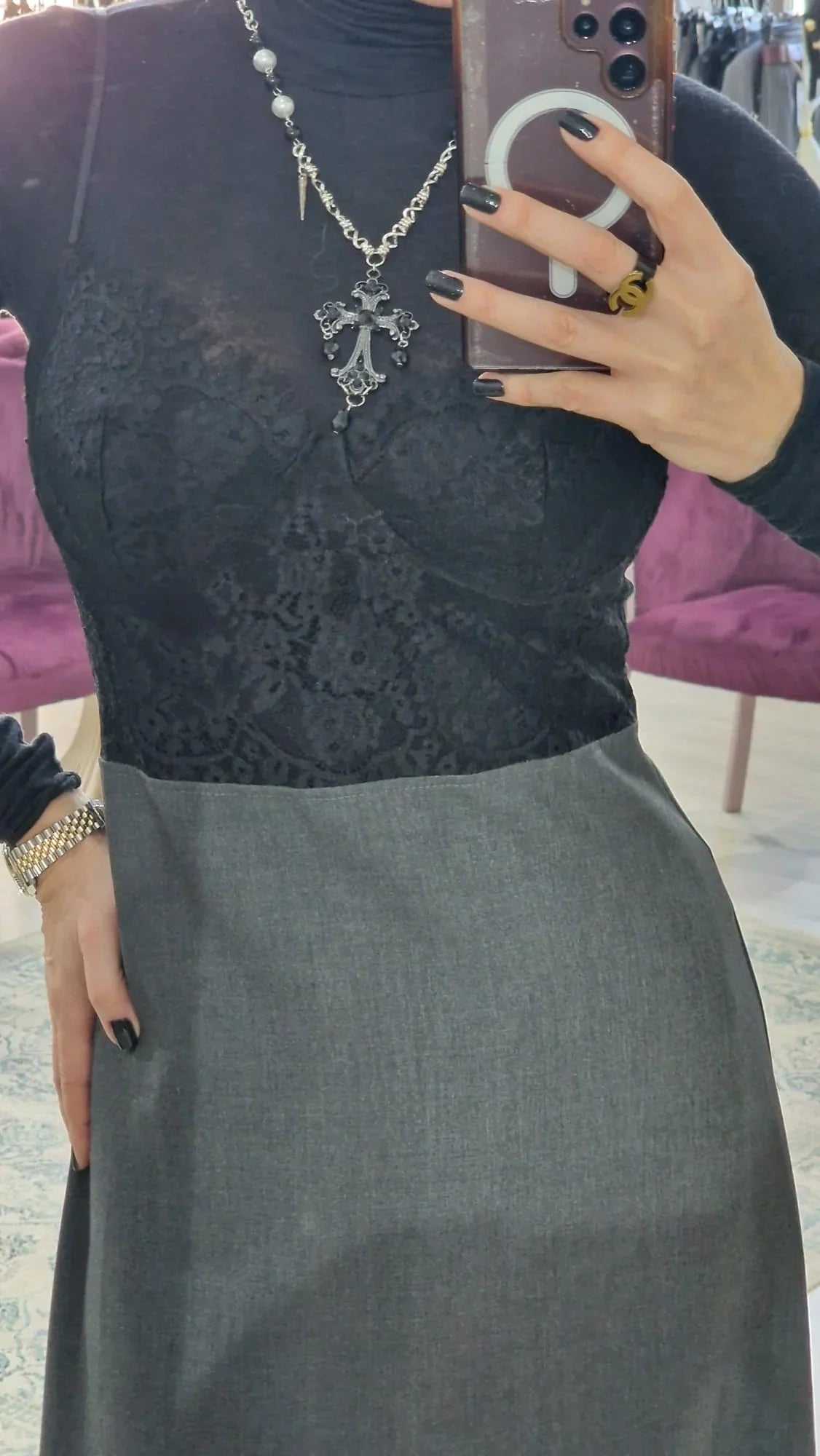 Rochie dama bustiera dantela