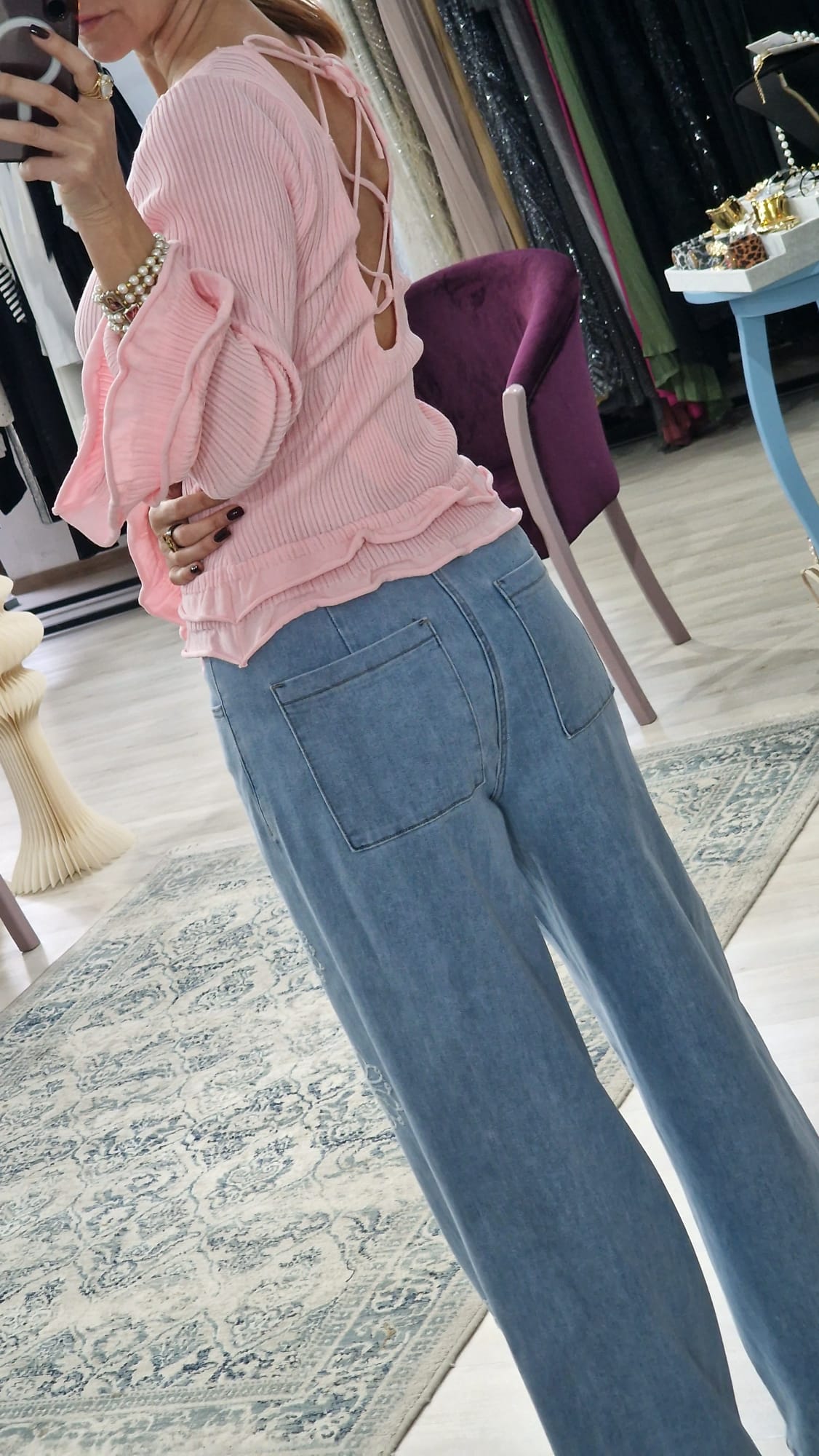 Blug dama blu croi lejer - Boutique For You