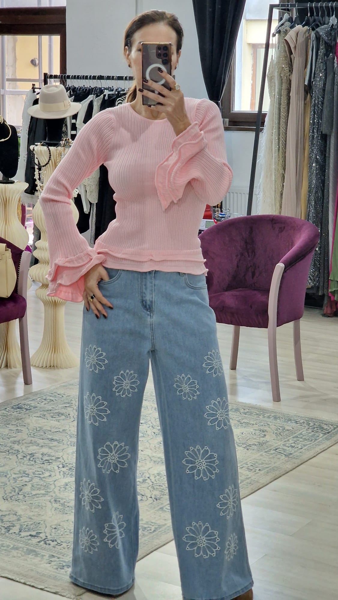 Blug dama blu croi lejer - Boutique For You