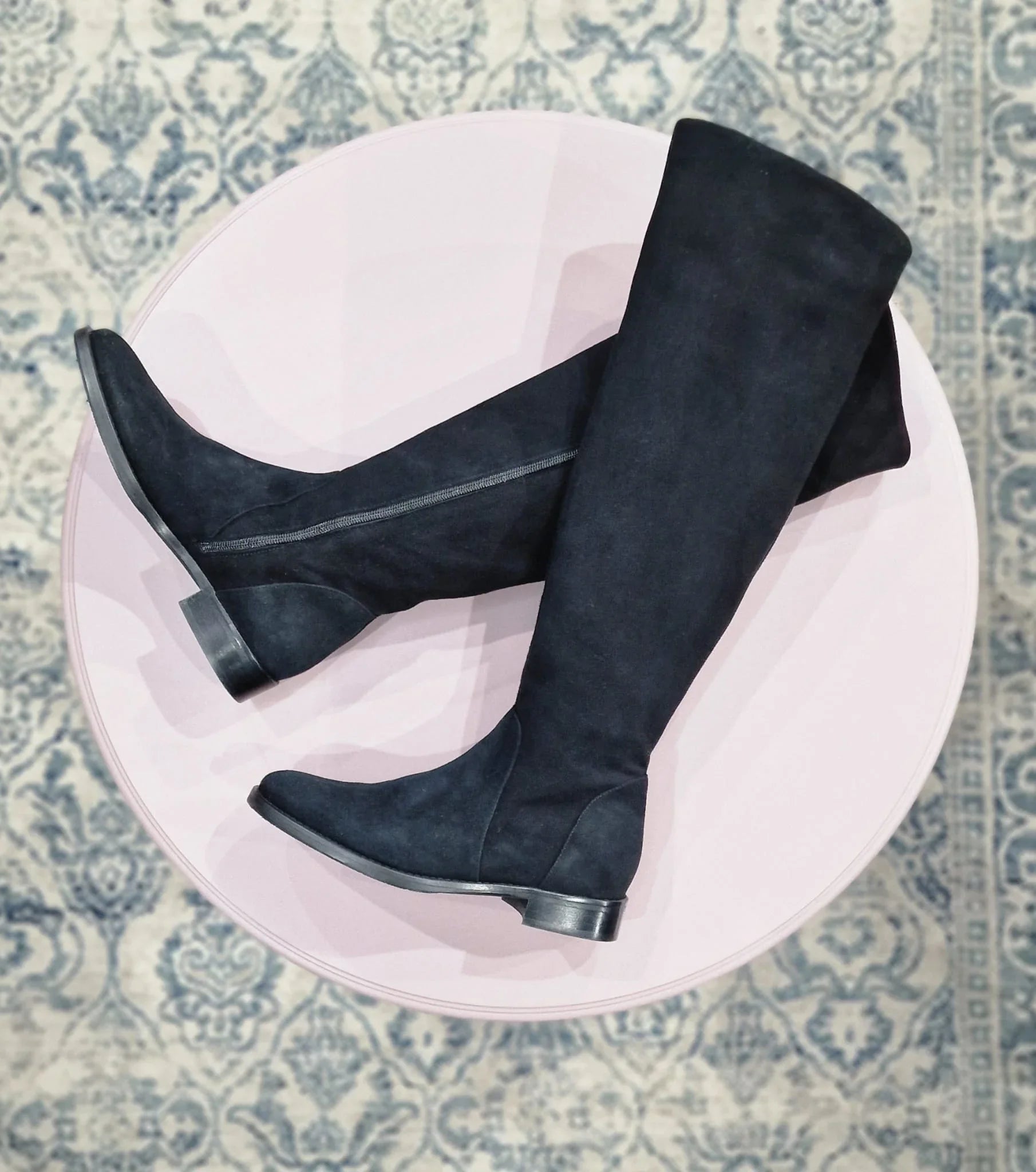 Cizme dama din piele întoarsă - Boutique For You