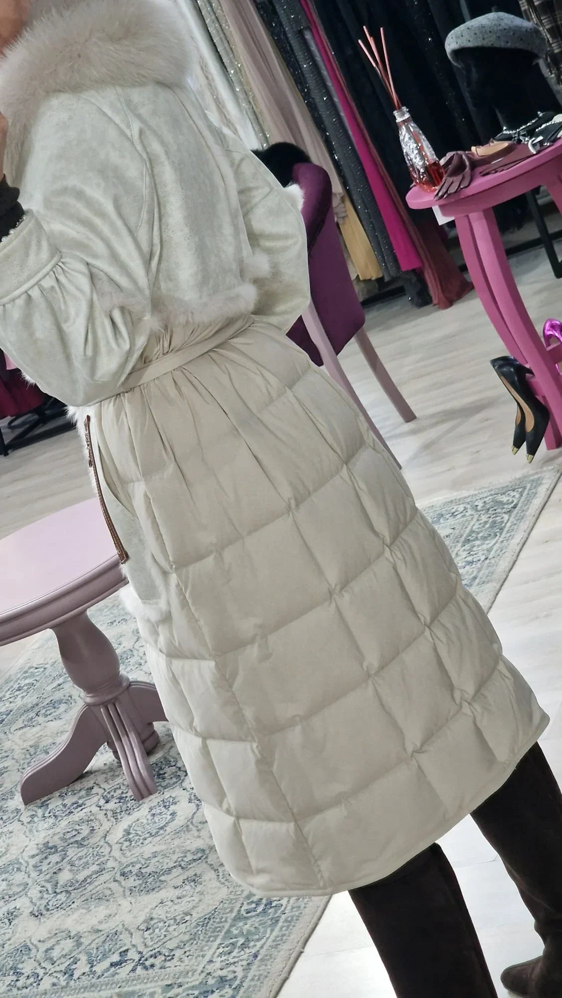 Geaca dama cu guler blana - Boutique For You