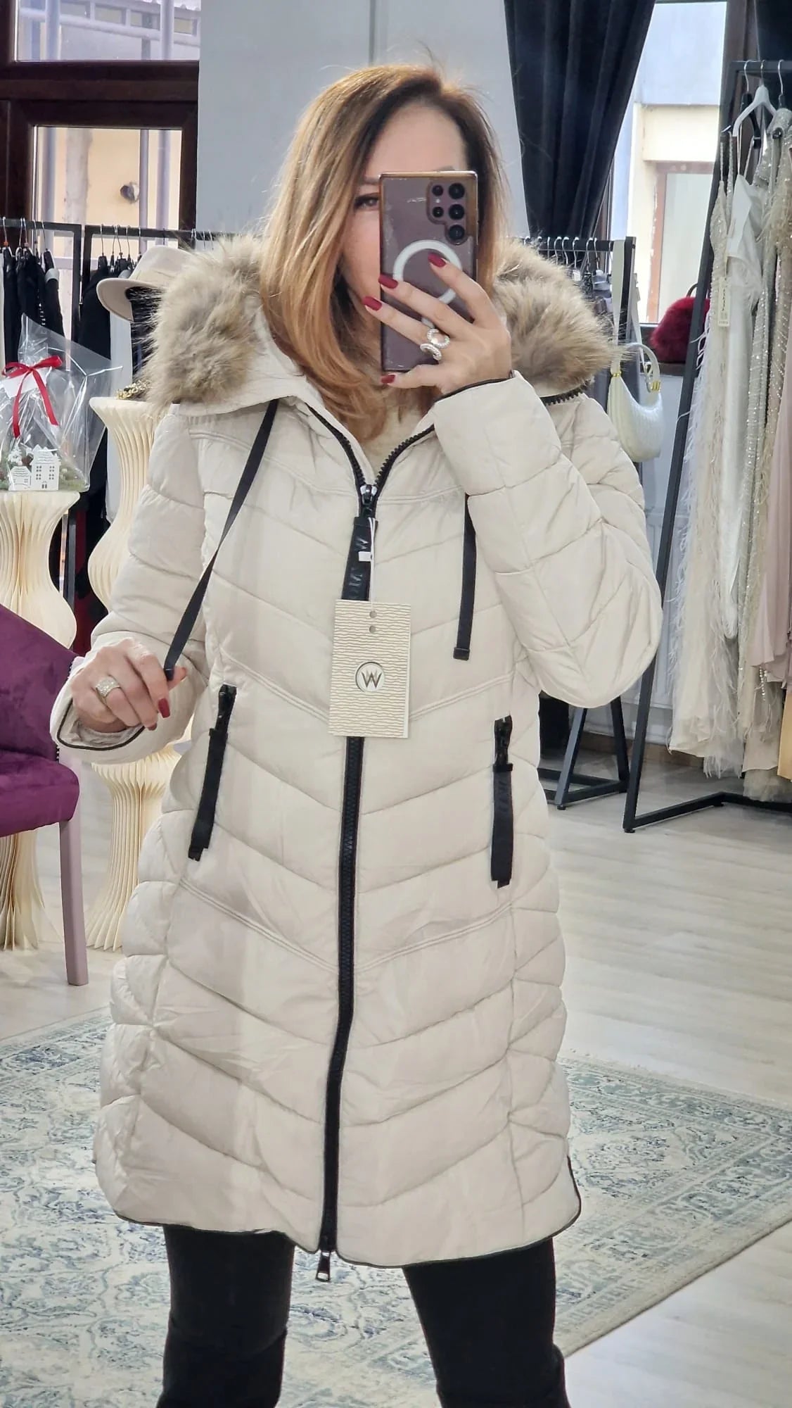 Geaca dama lungă - Boutique For You