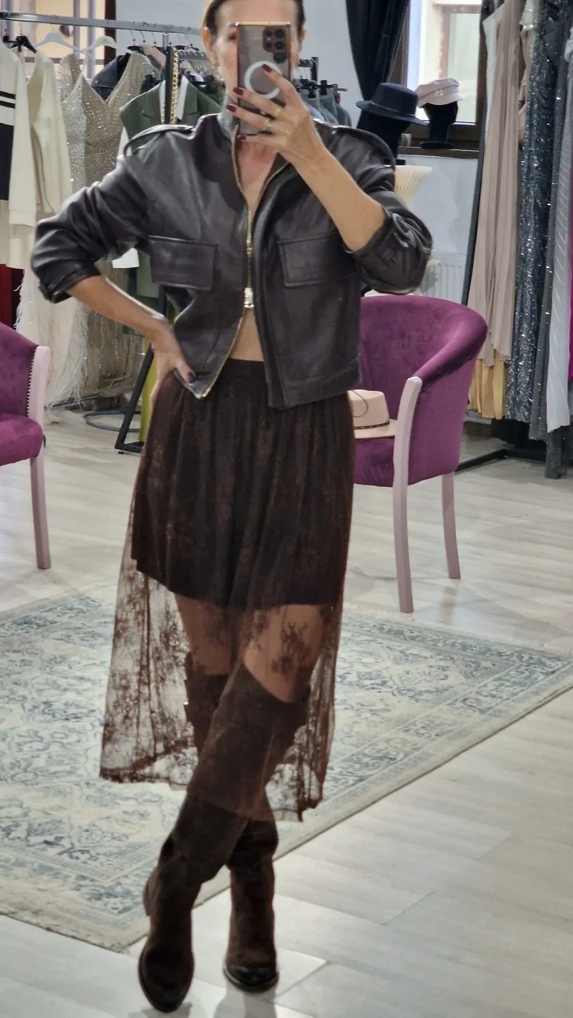 Geaca din piele - Boutique For You