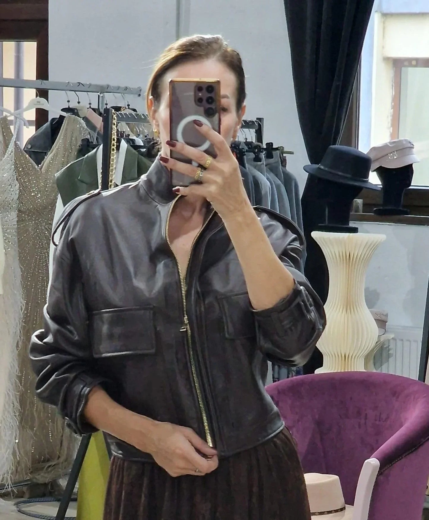 Geaca din piele - Boutique For You