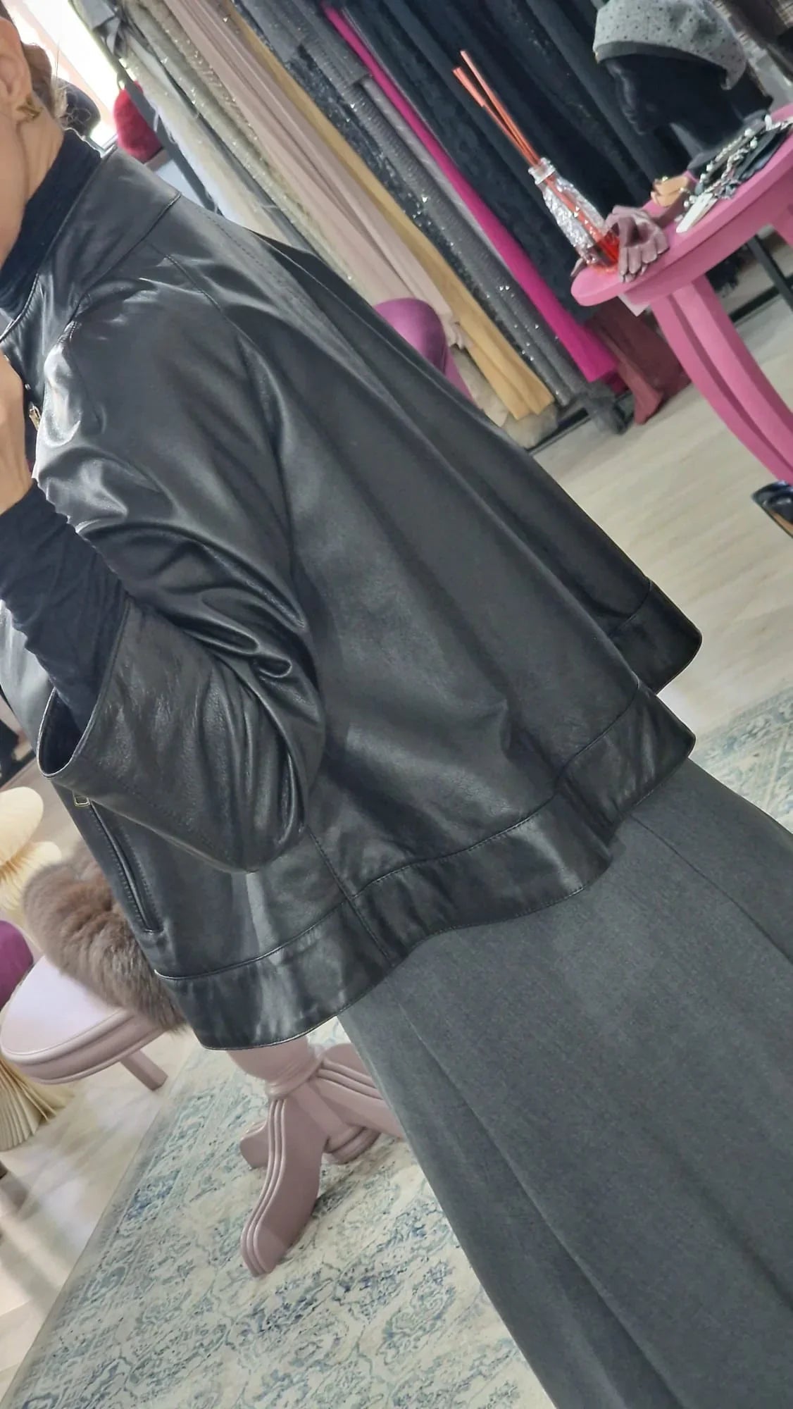 Geaca din piele A Line - Boutique For You