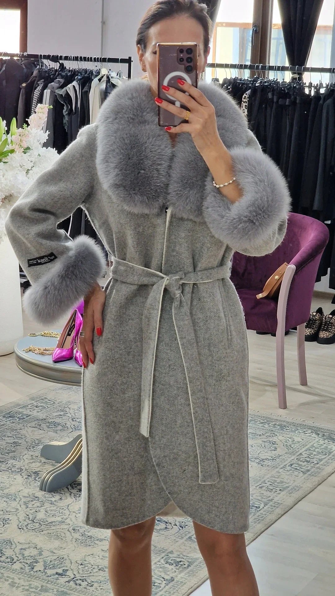 Palton dama alpaca - Boutique For You