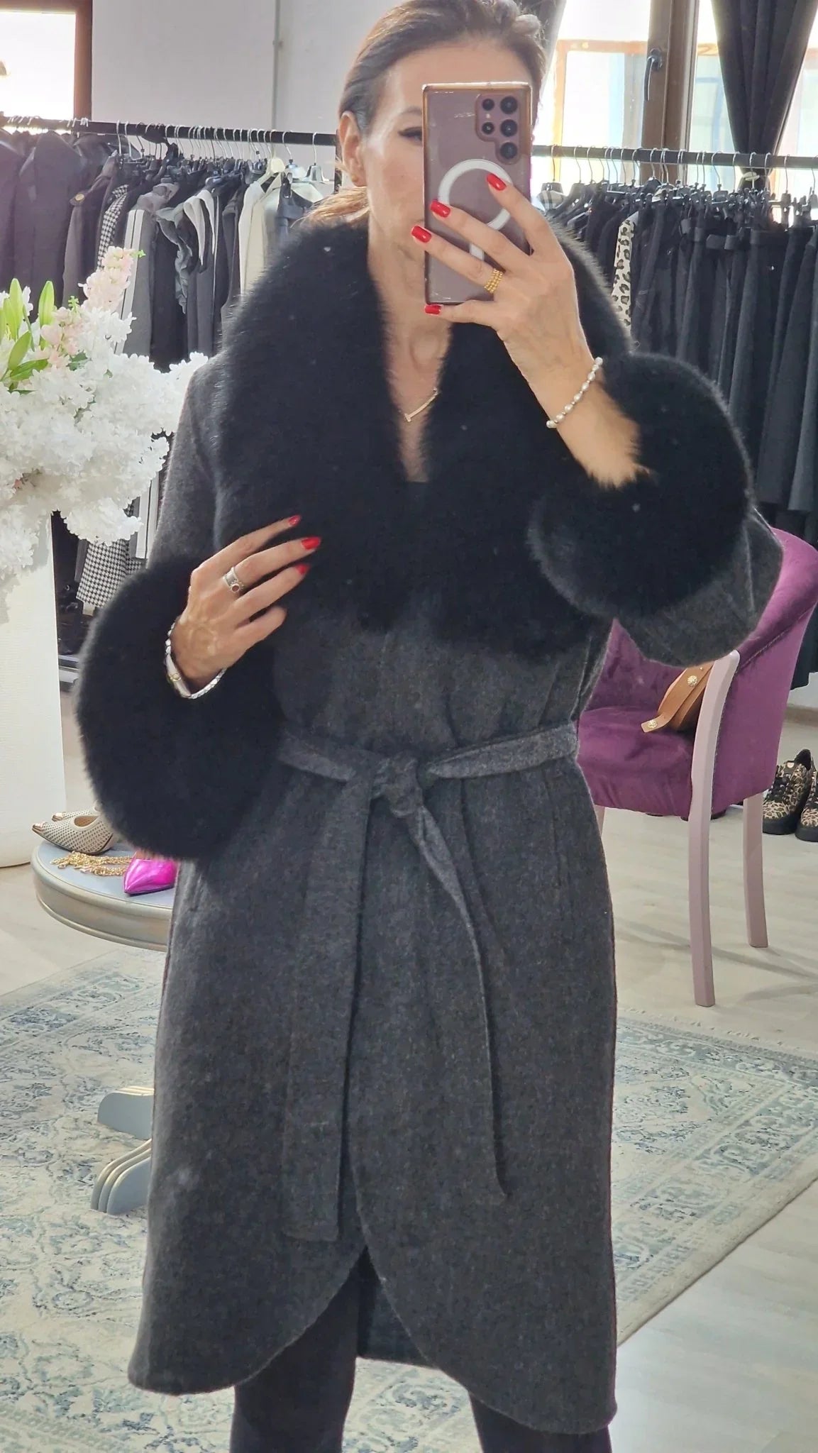 Palton dama alpaca - Boutique For You