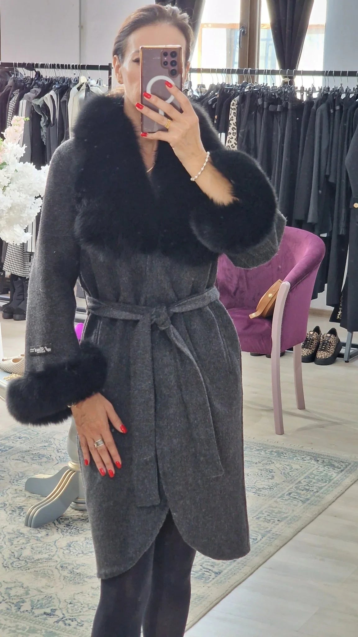 Palton dama alpaca - Boutique For You