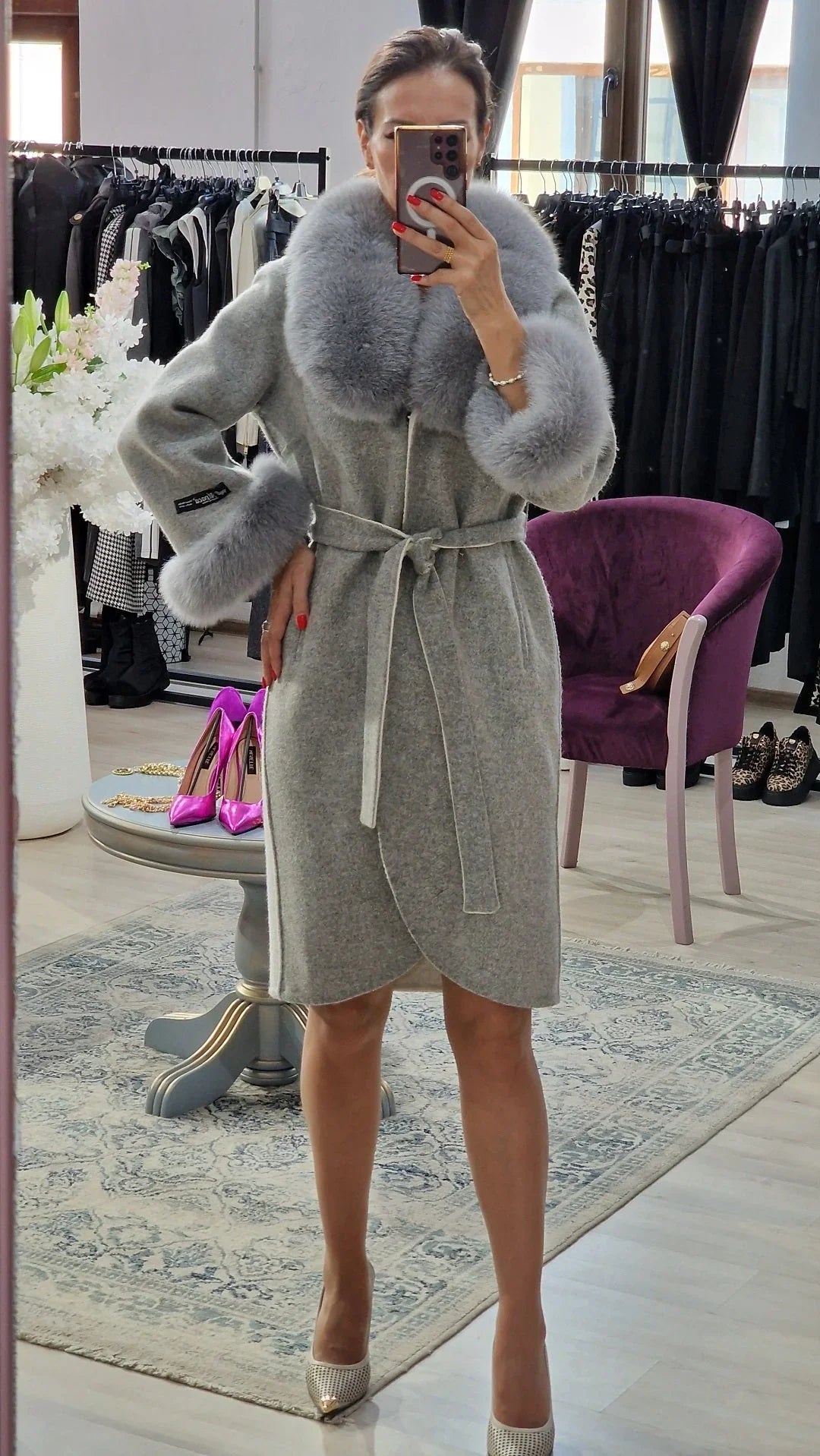 Palton dama alpaca - Boutique For You