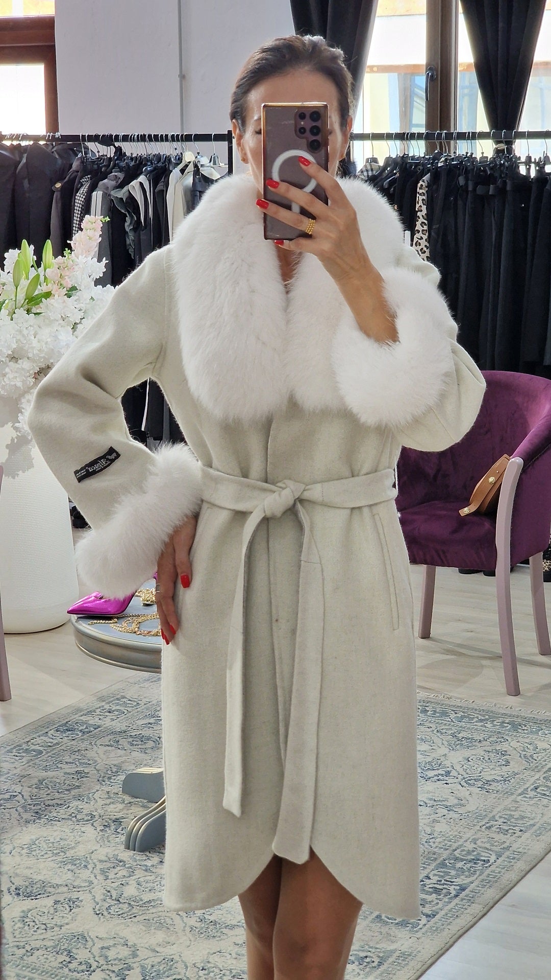 Palton dama alpaca