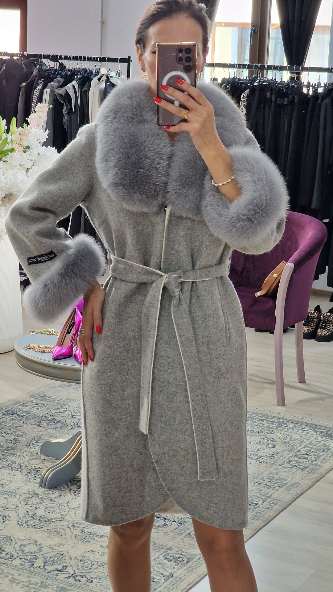 Palton dama alpaca