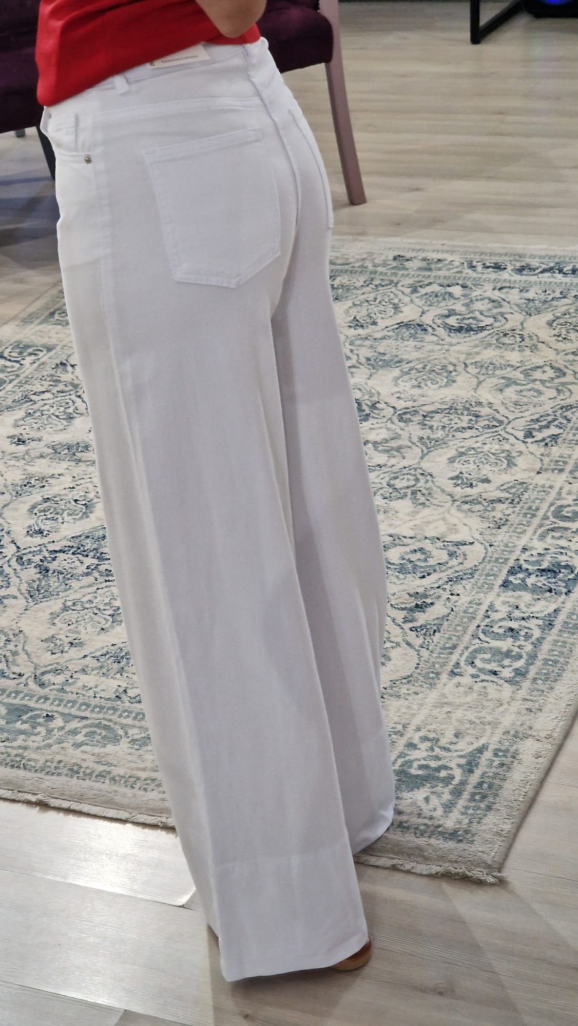 Pantalon dama alb - Boutique For You