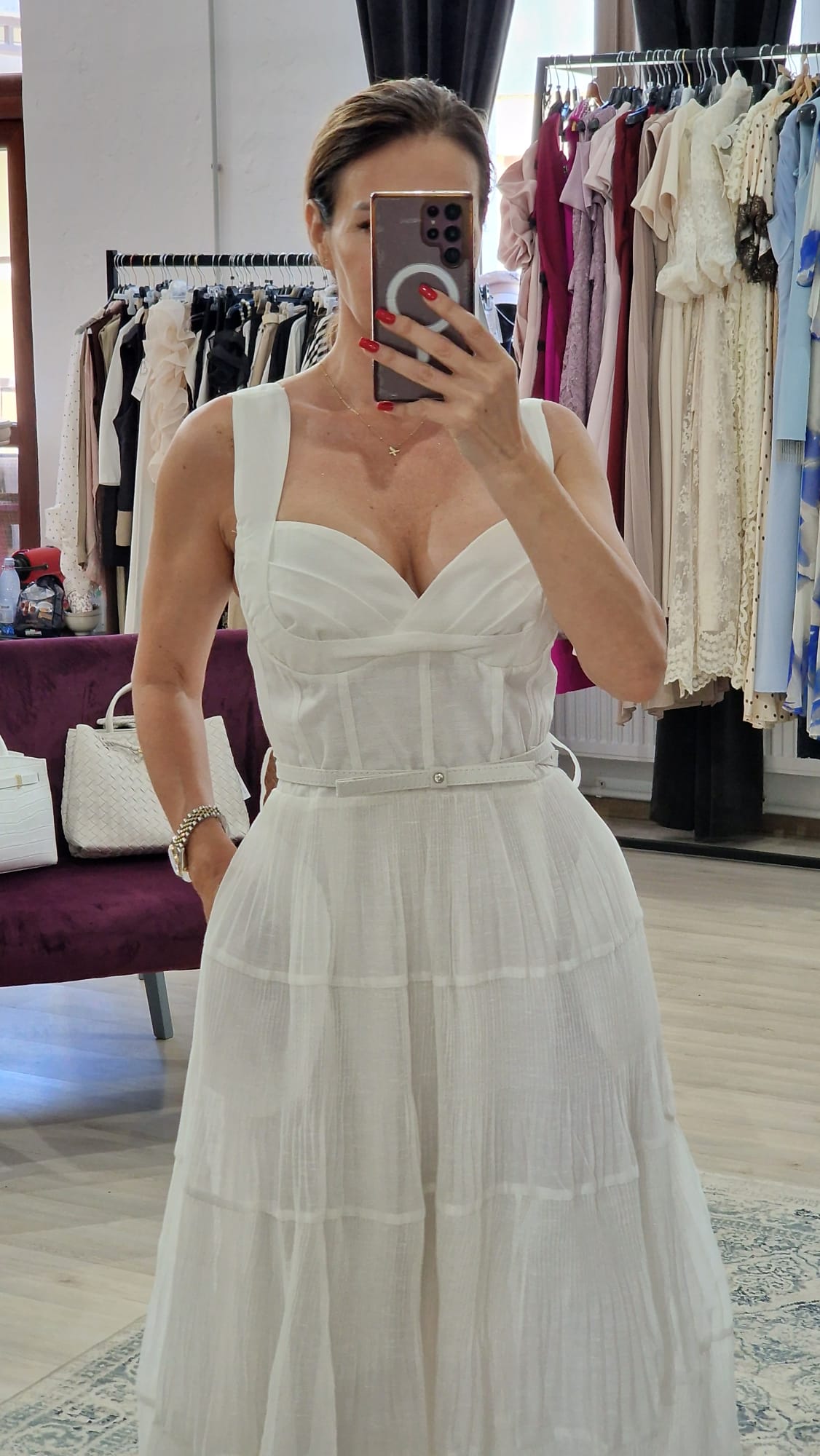 Rochie dama alba - Boutique For You