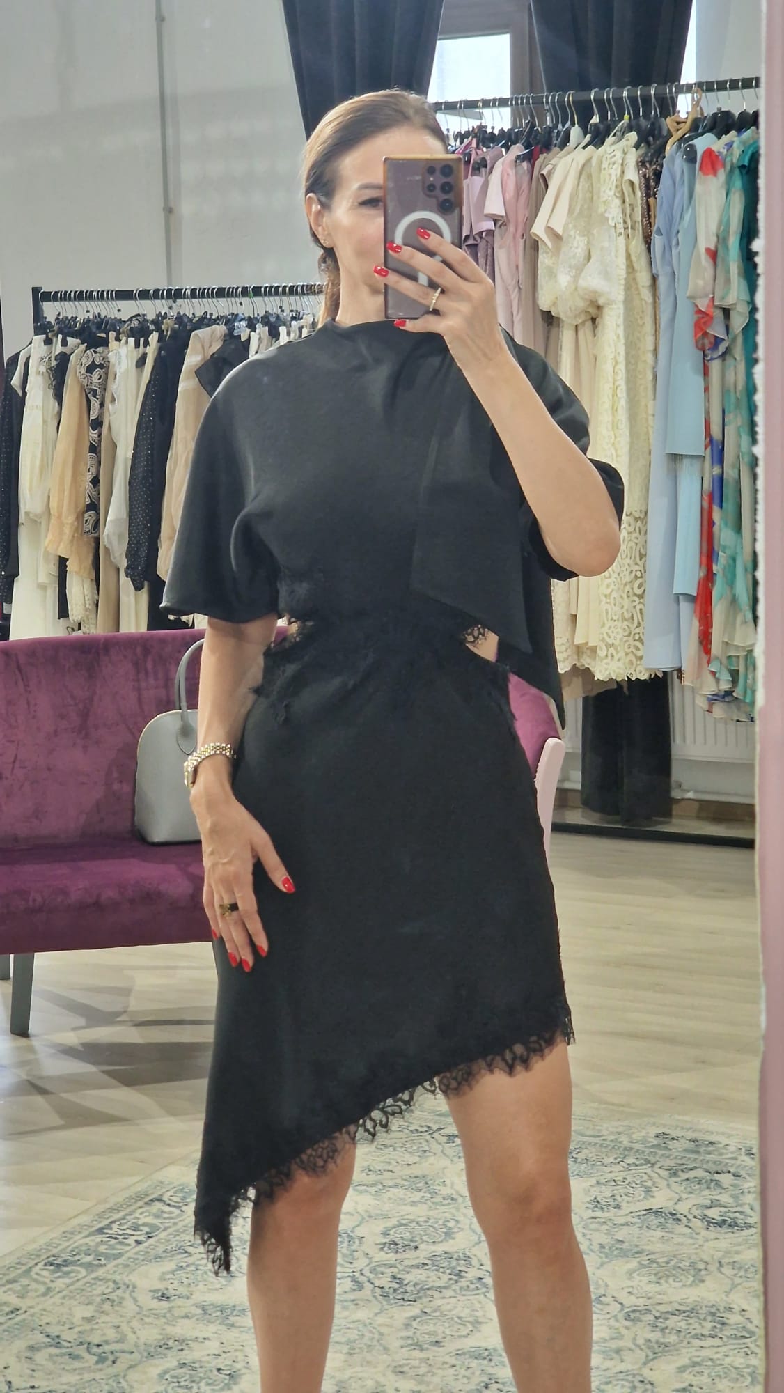 Rochie dama asimetrica - Boutique For You