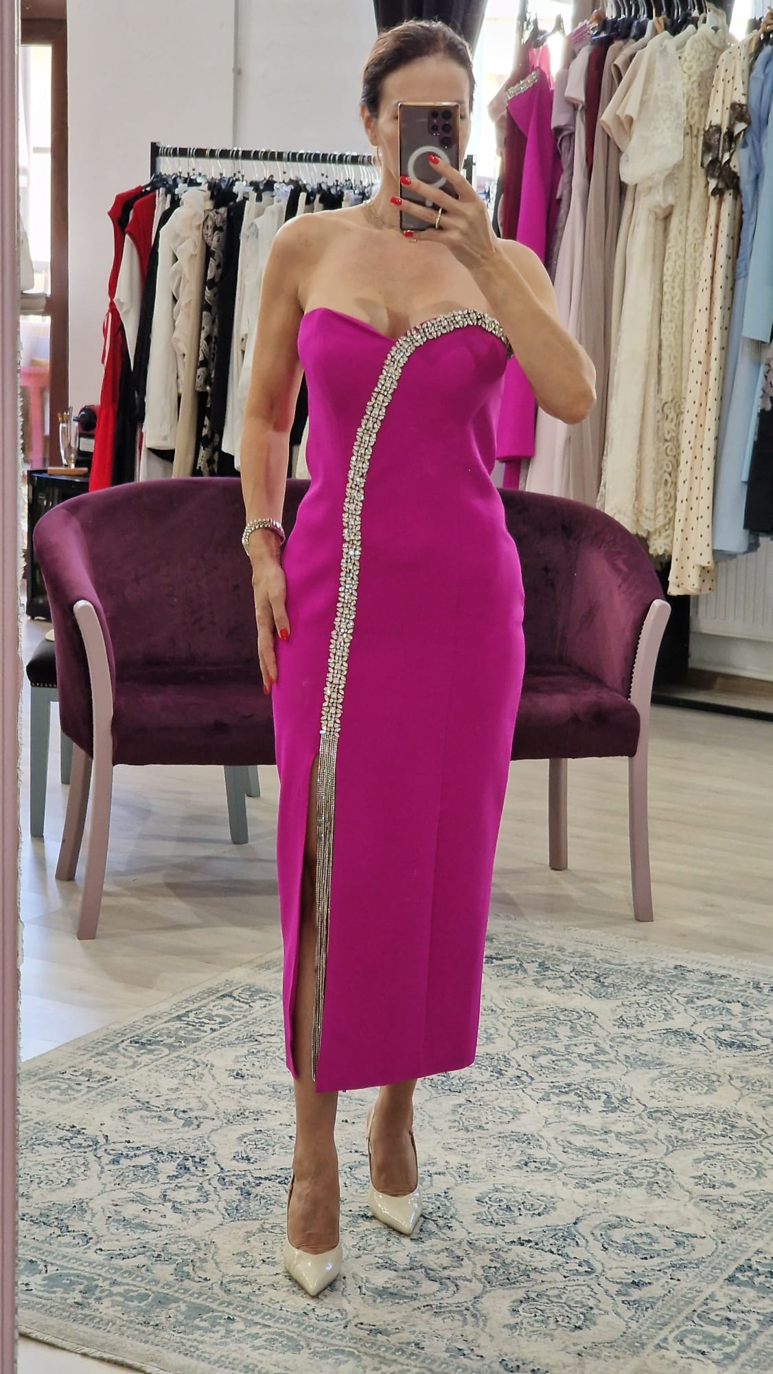 Rochie dama cu cristale - Boutique For You
