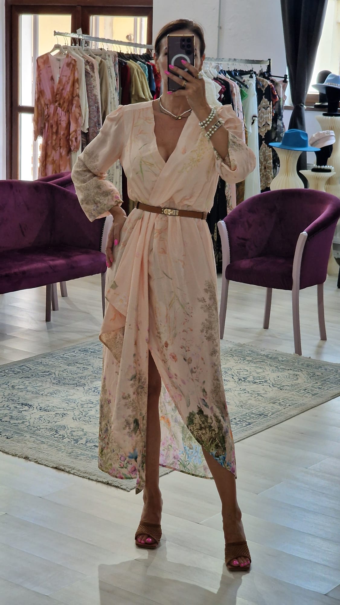 Rochie dama cu imprimeu floral - Boutique For You