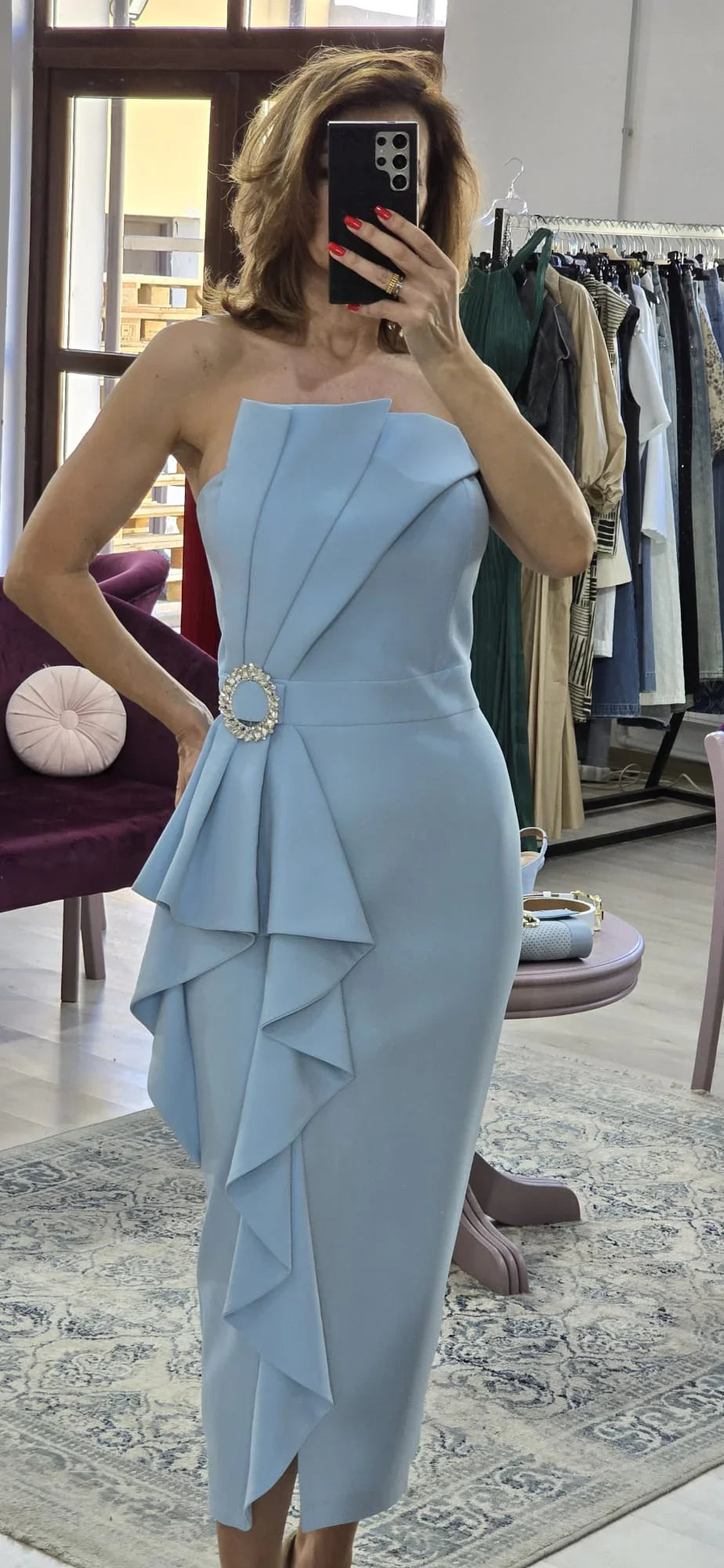 Rochie dama de ocazie blu - Boutique For You