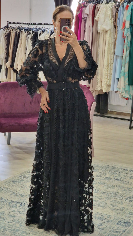 Rochie dama lunga cu aplicatii - Boutique For You