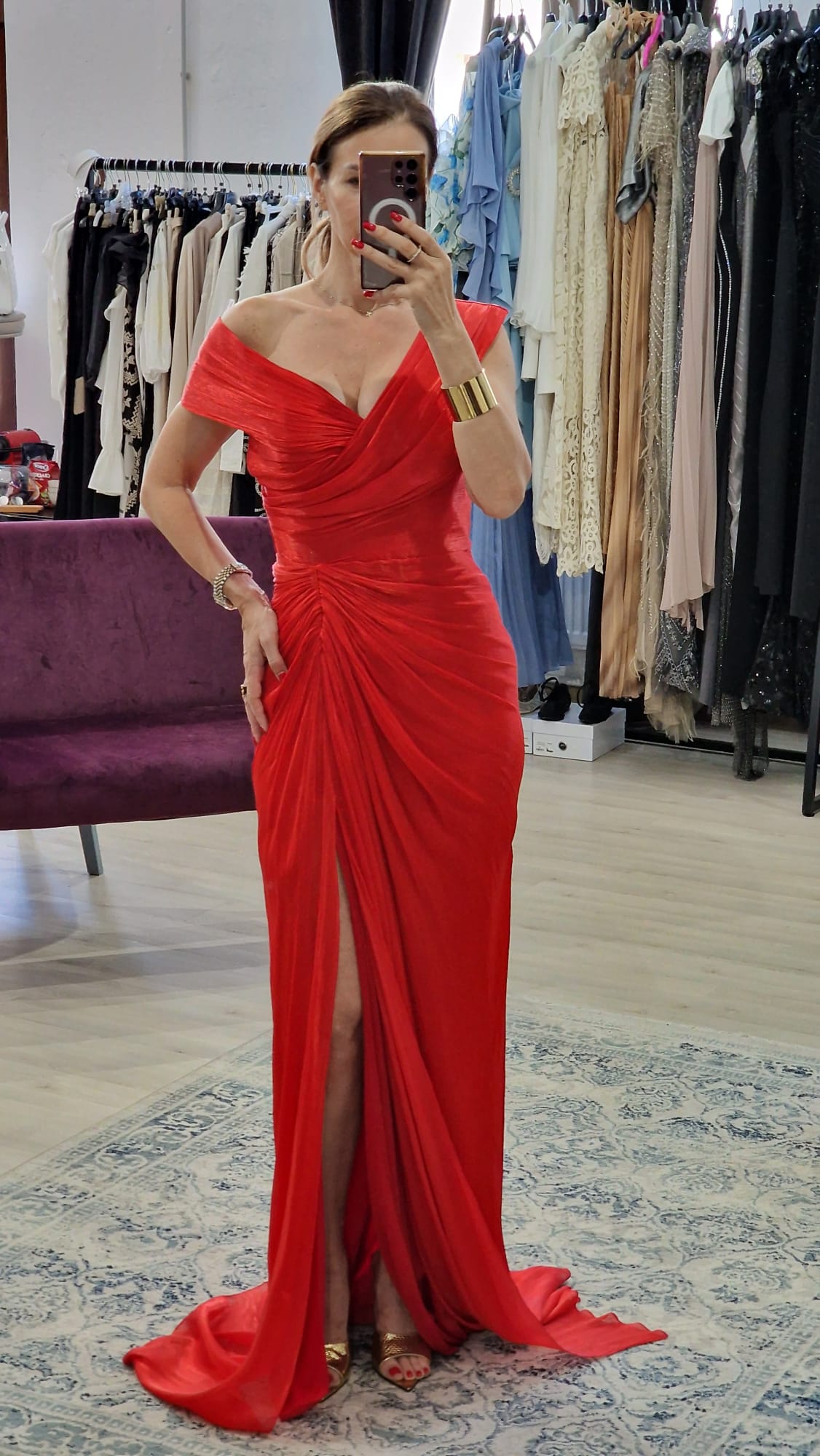 Rochie dama lunga cu trena - Boutique For You