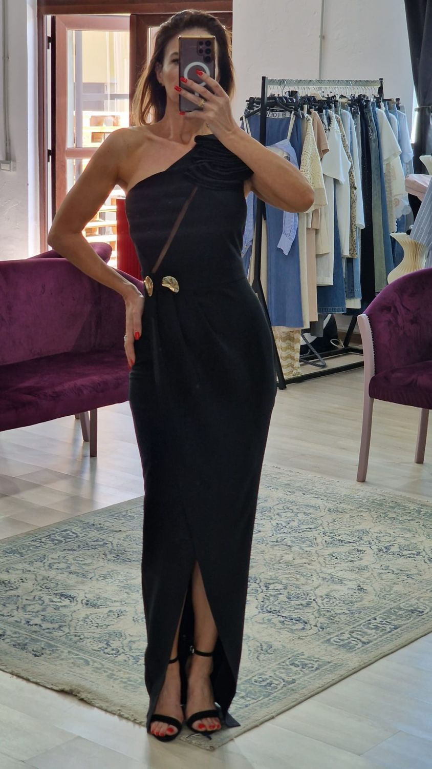 Rochie dama eleganta lunga 